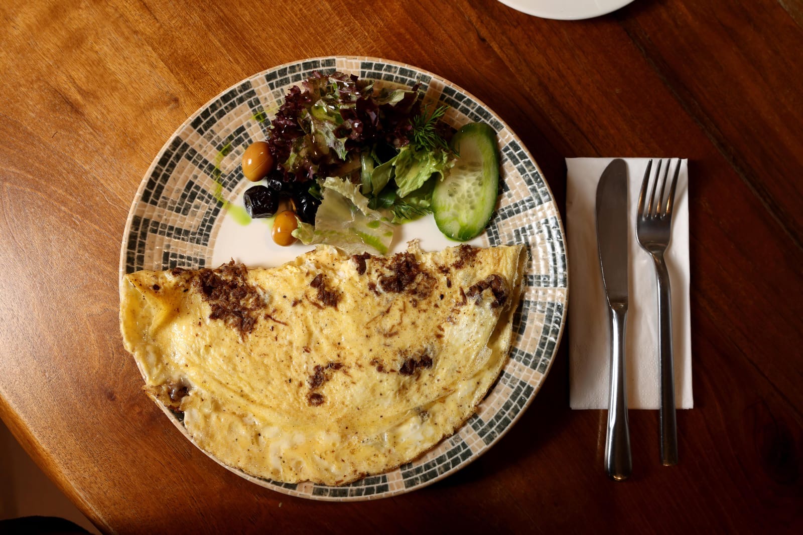 Kavurma Kaşarlı Omlet